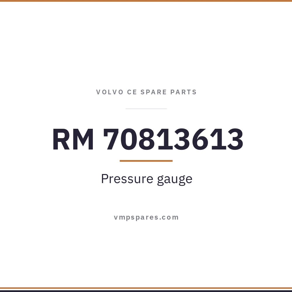 RM 70813613 – Pressure gauge