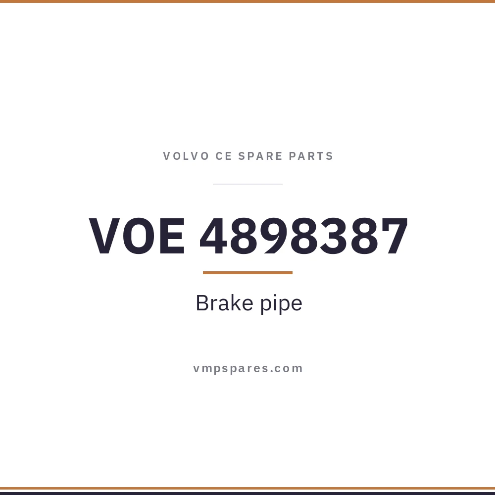 VOE 4898387 – Brake pipe