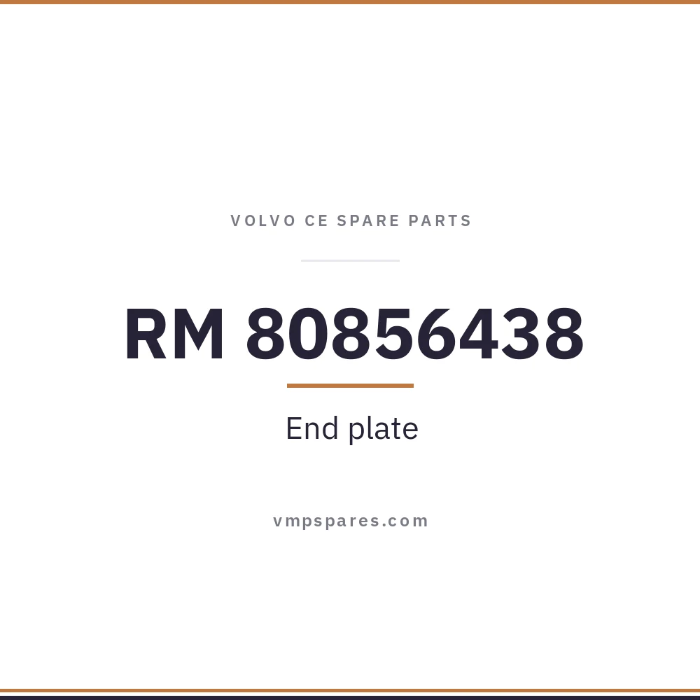 RM 80856438 – End plate