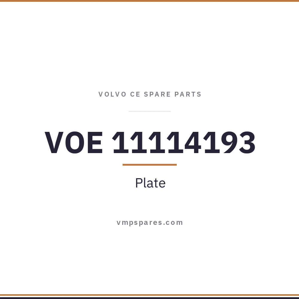 VOE 11114193 – Plate