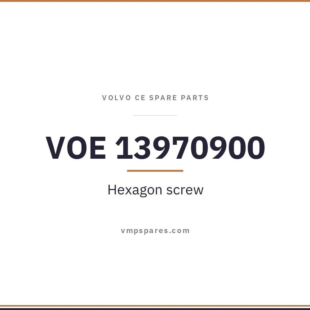 VOE 13970900 – Hexagon screw