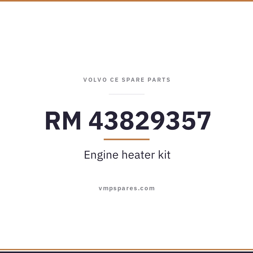 RM 43829357 – Engine heater kit