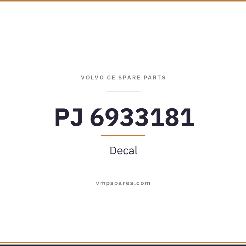 PJ 6933181 – Decal