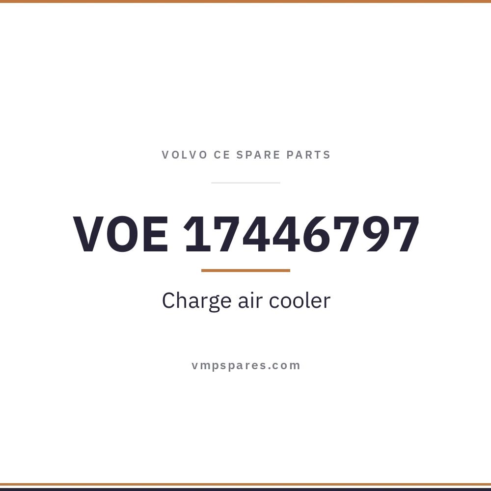 VOE 17446797 – Charge air cooler