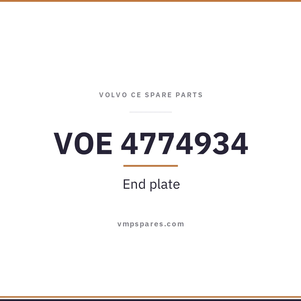 VOE 4774934 – End plate