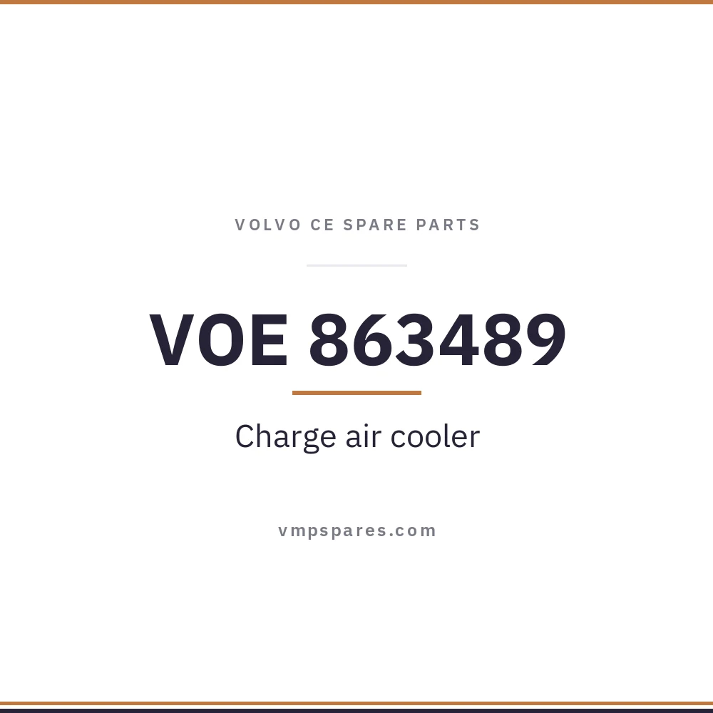 VOE 863489 – Charge air cooler