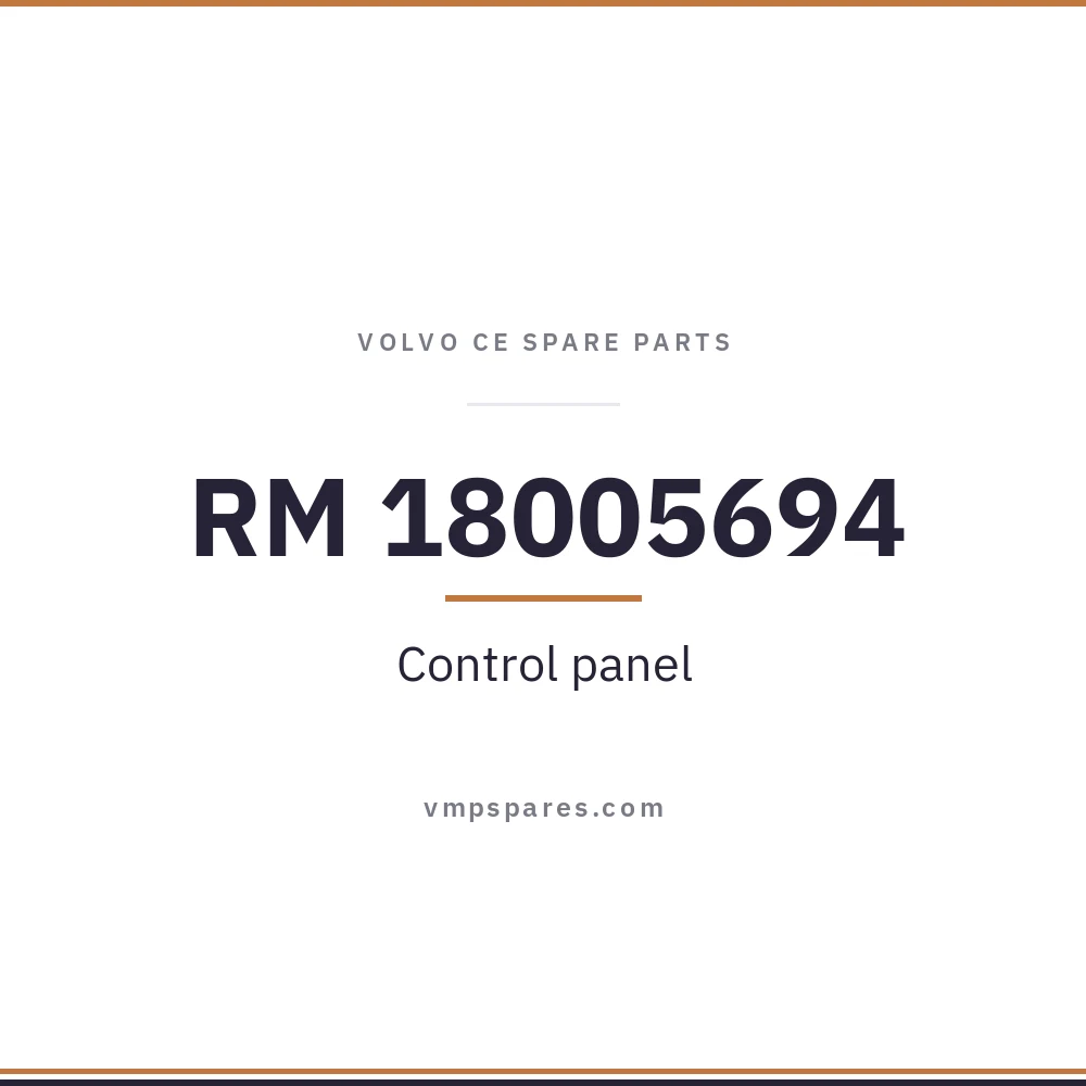 RM 18005694 – Control panel
