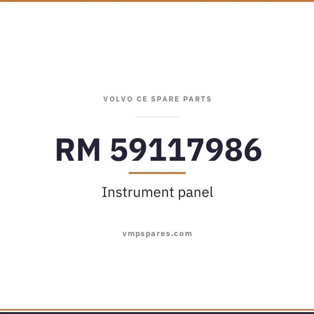 RM 59117986 – Instrument panel