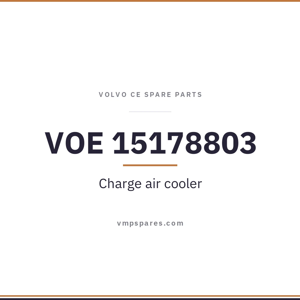 VOE 15178803 – Charge air cooler
