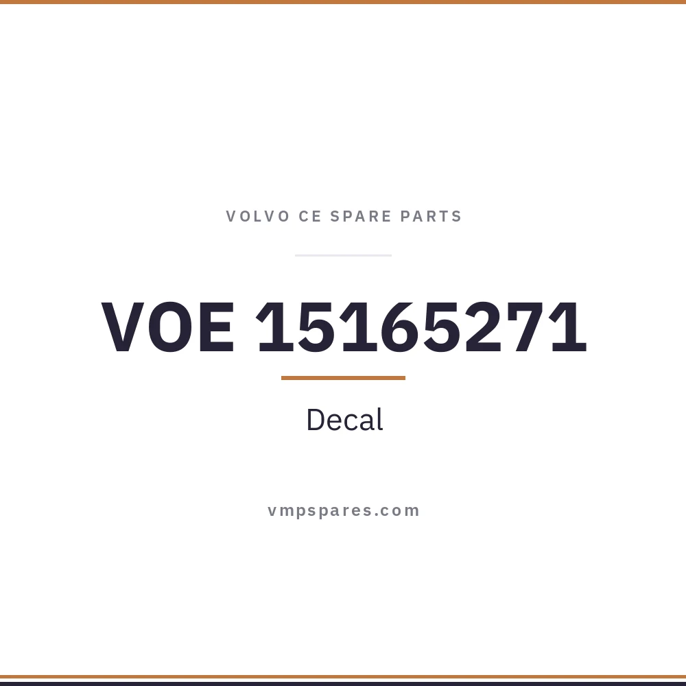 VOE 15165271 – Decal