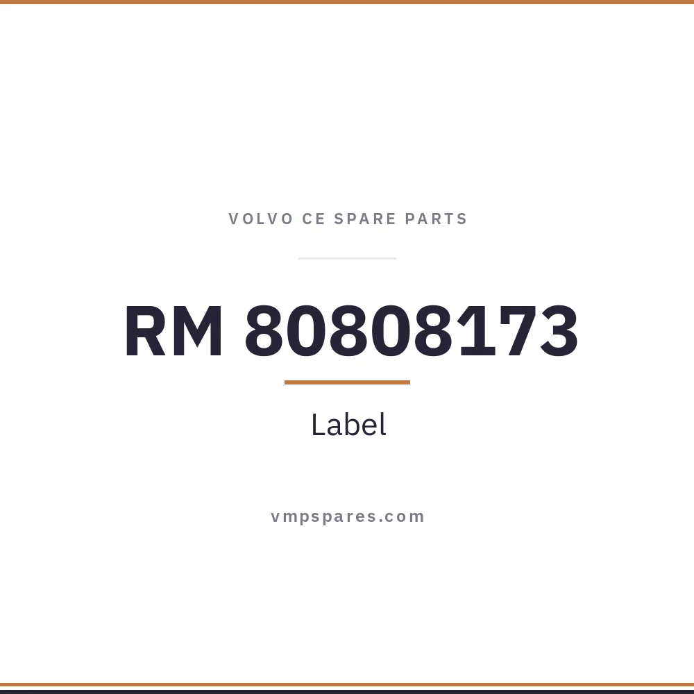 RM 80808173 – Label