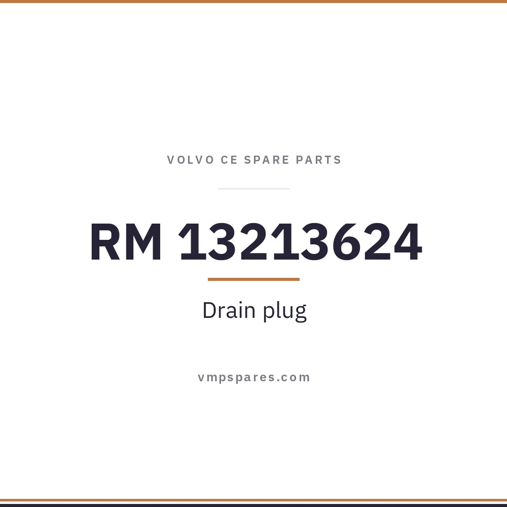 RM 13213624 – Drain plug