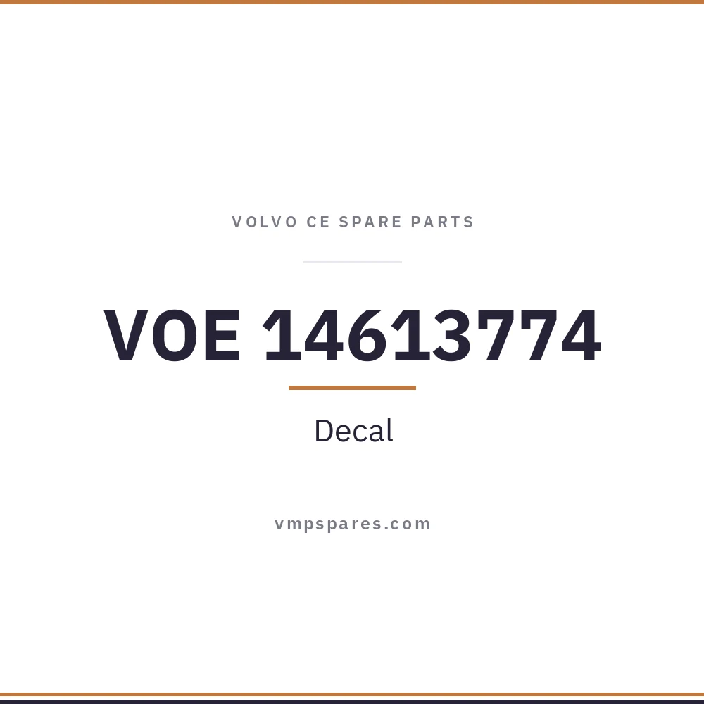 VOE 14613774 – Decal