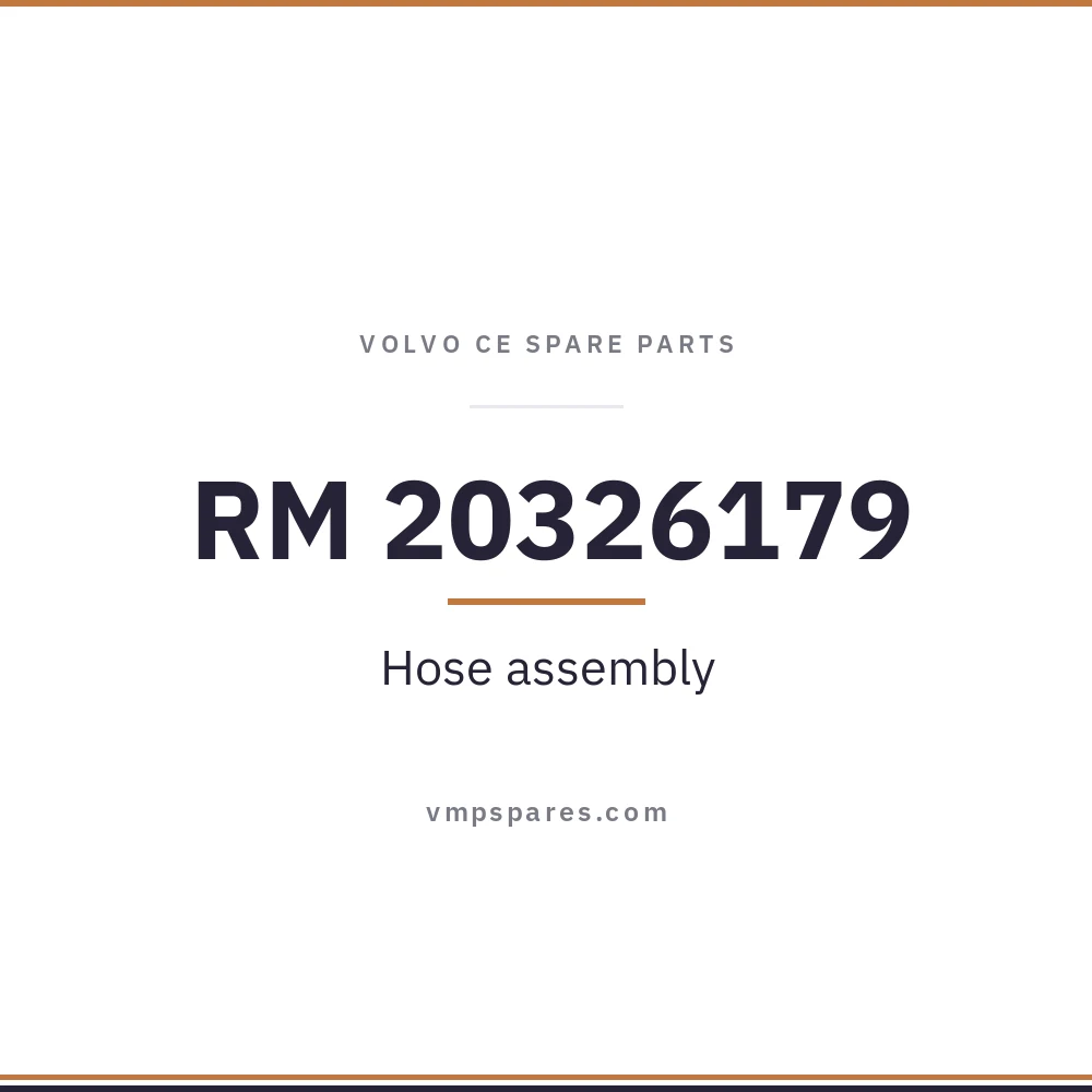 RM 20326179 – Hose assembly