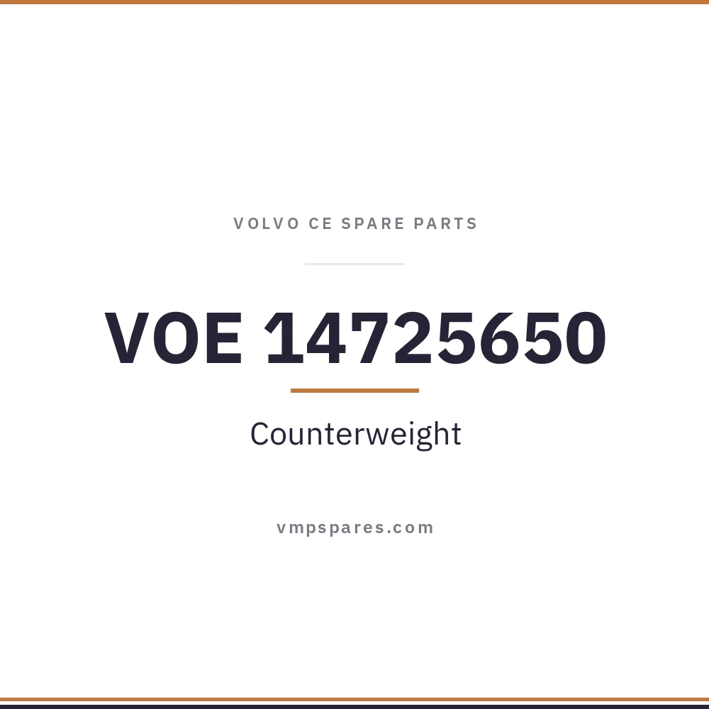 VOE 14725650 – Counterweight