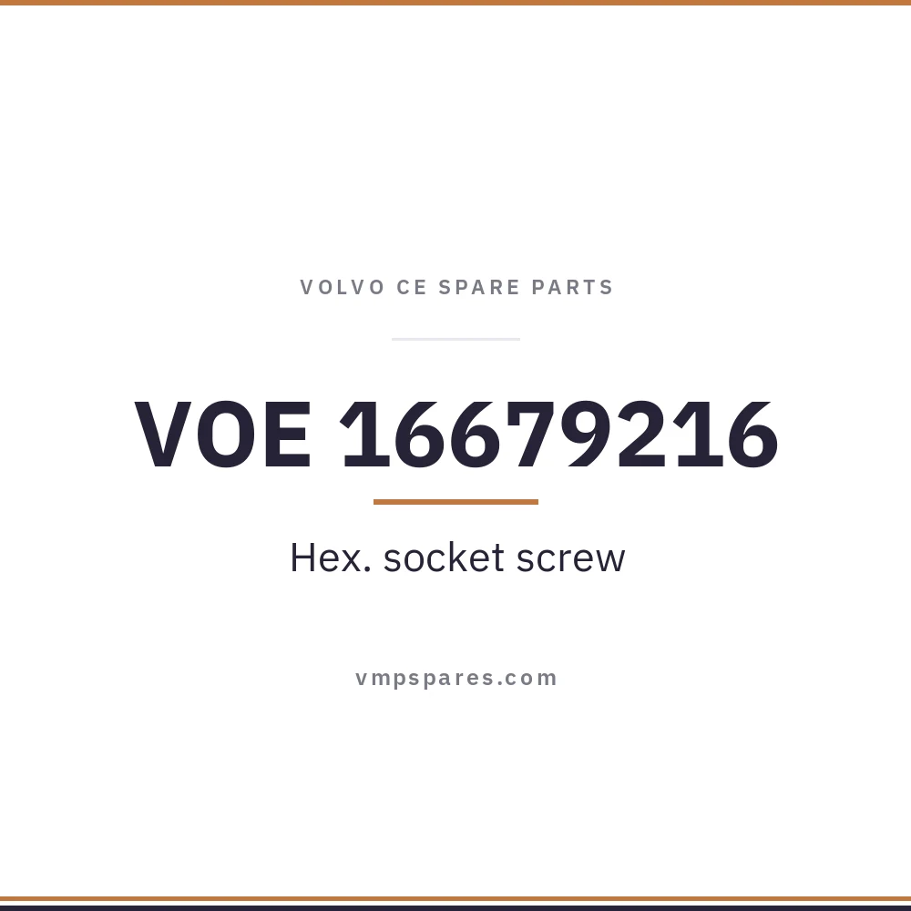 VOE 16679216 – Hex. socket screw