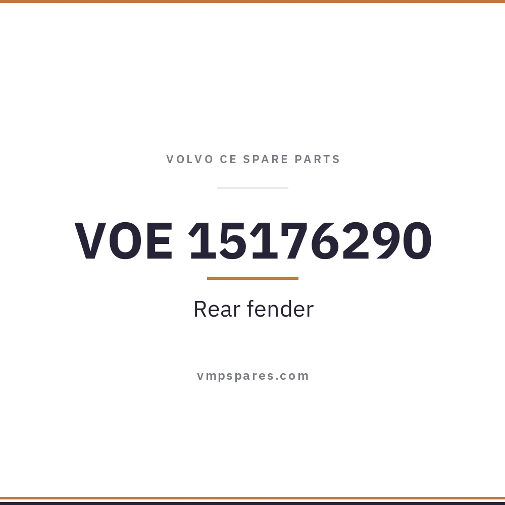 VOE 15176290 – Rear fender