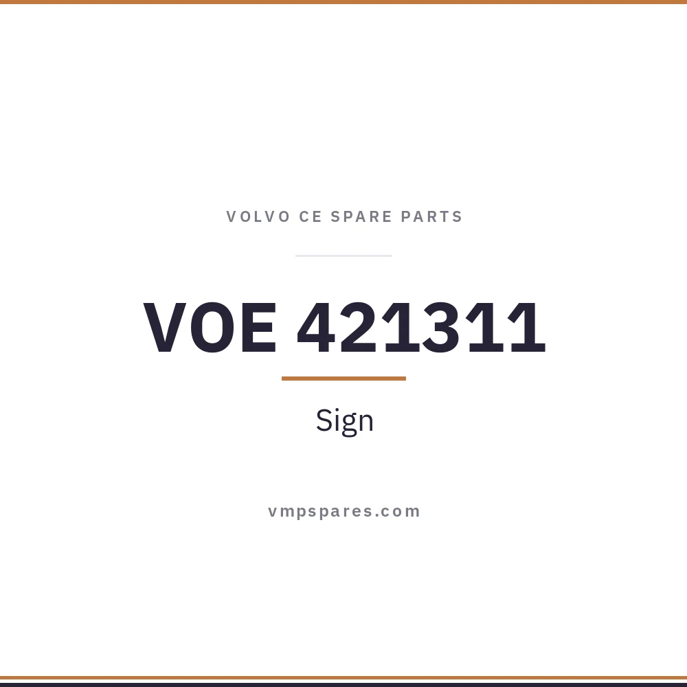 VOE 421311 – Sign