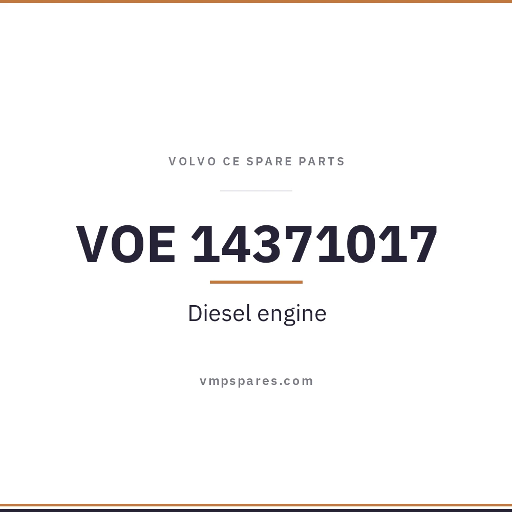 VOE 14371017 – Diesel engine