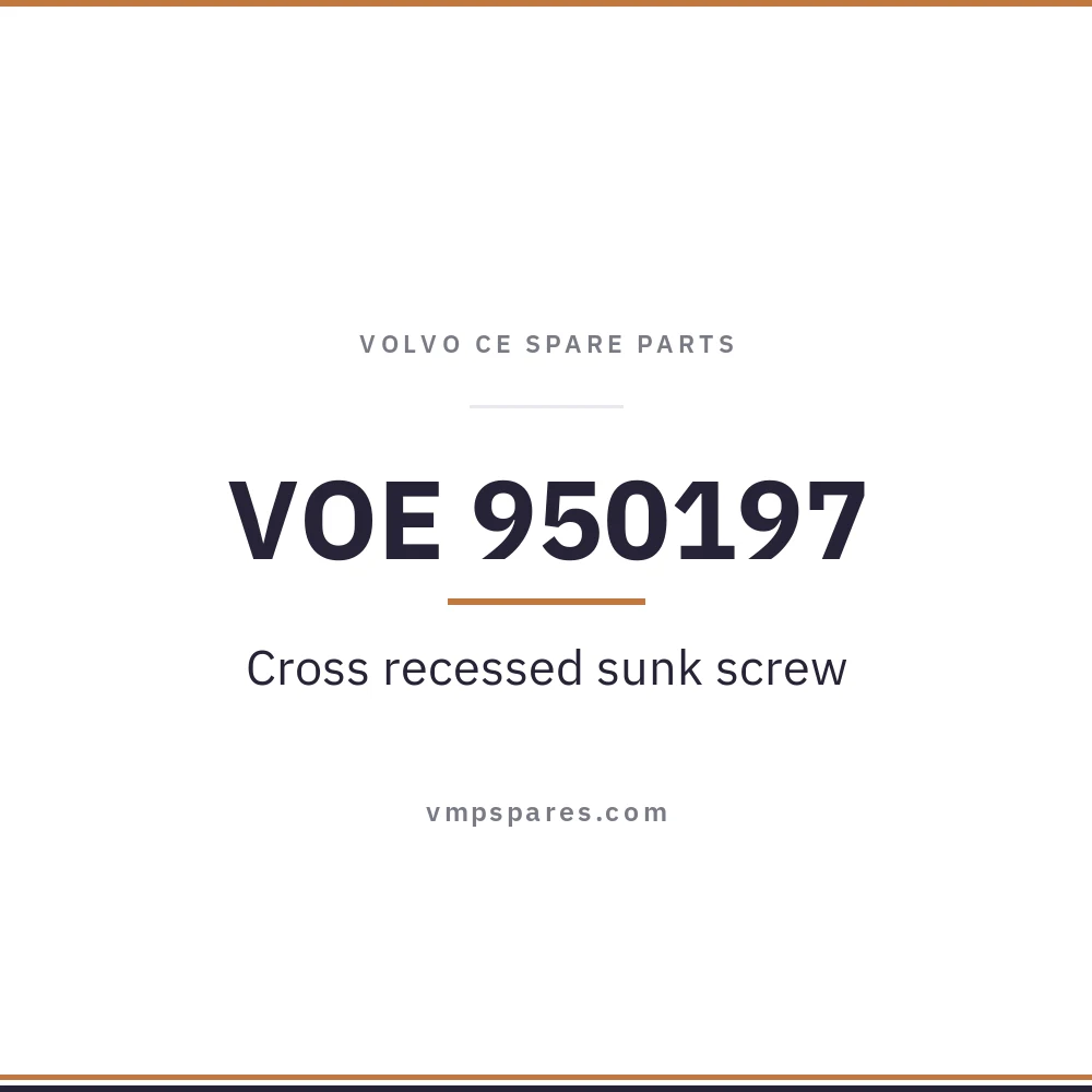 VOE 950197 – Cross recessed sunk screw