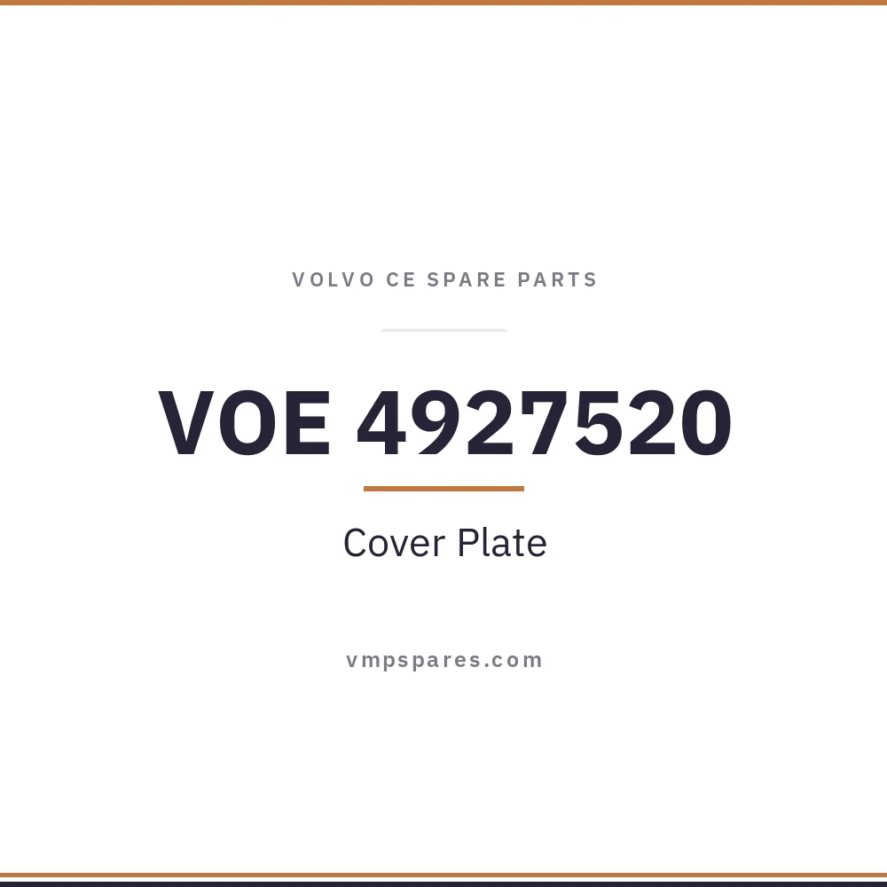 VOE 4927520 – Cover Plate