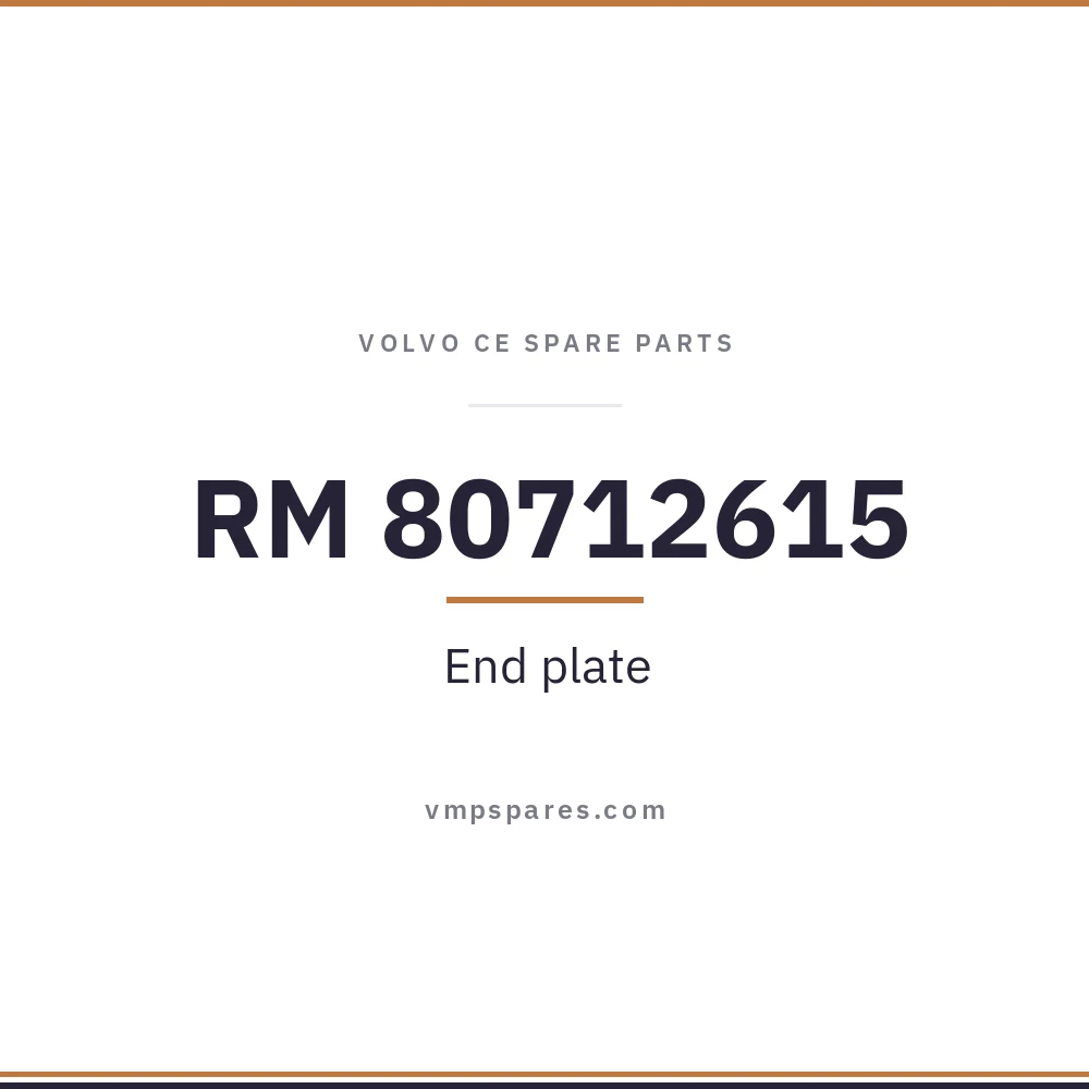 RM 80712615 – End plate