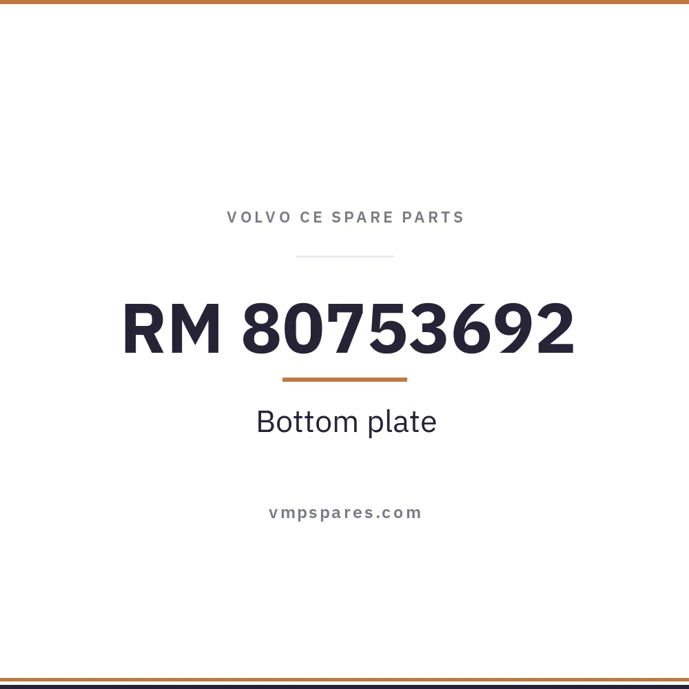 RM 80753692 – Bottom plate