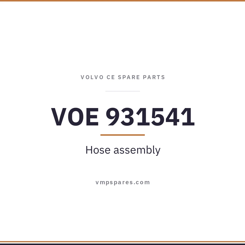 VOE 931541 – Hose assembly
