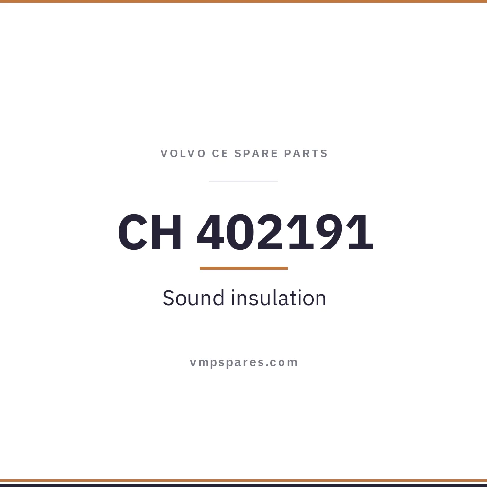 CH 402191 – Sound insulation