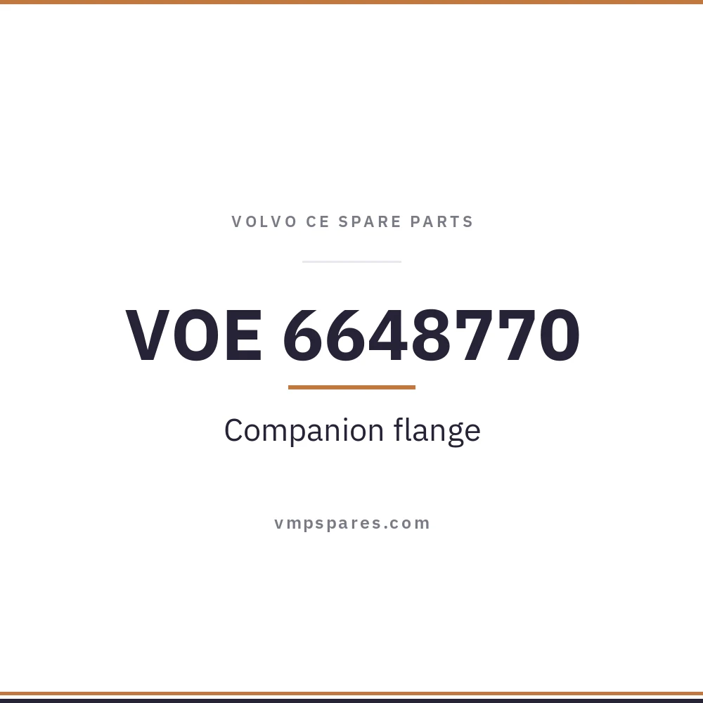 VOE 6648770 – Companion flange