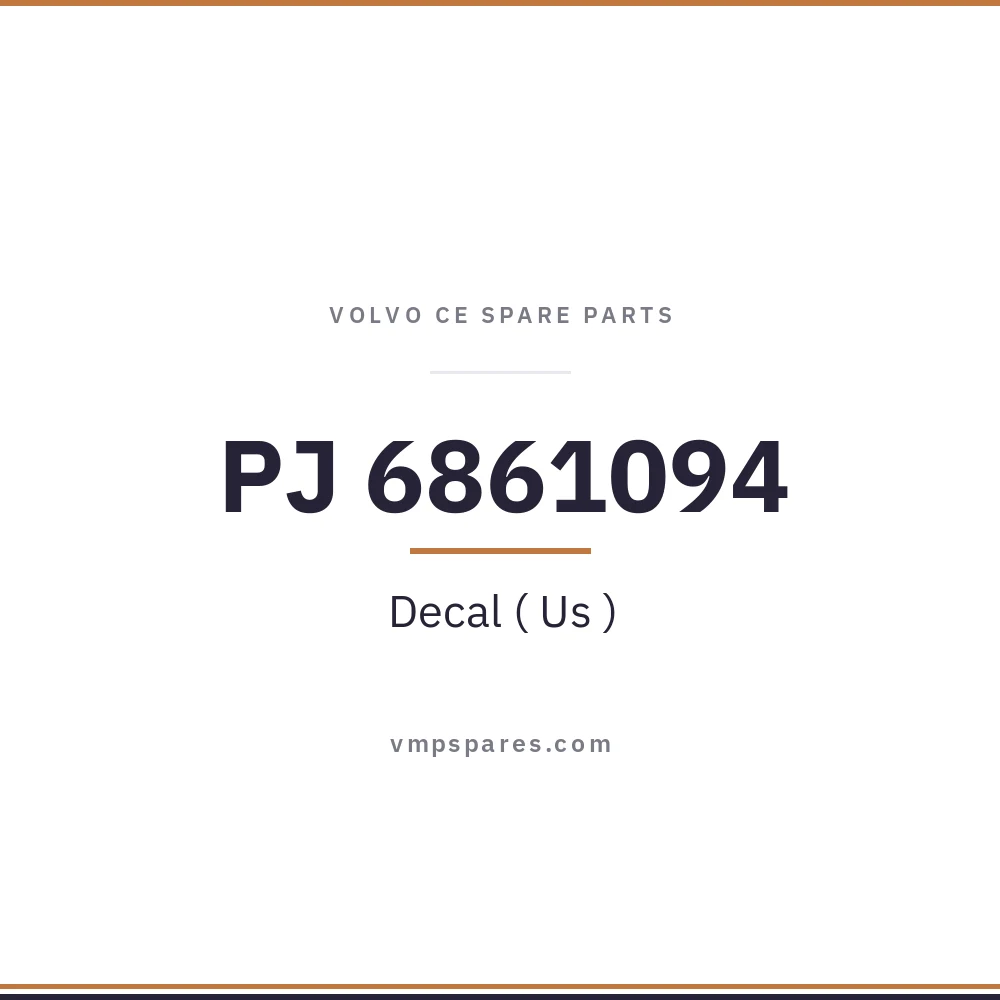 PJ 6861094 – Decal ( Us )