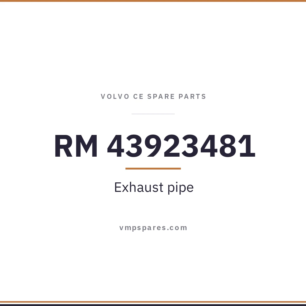 RM 43923481 – Exhaust pipe