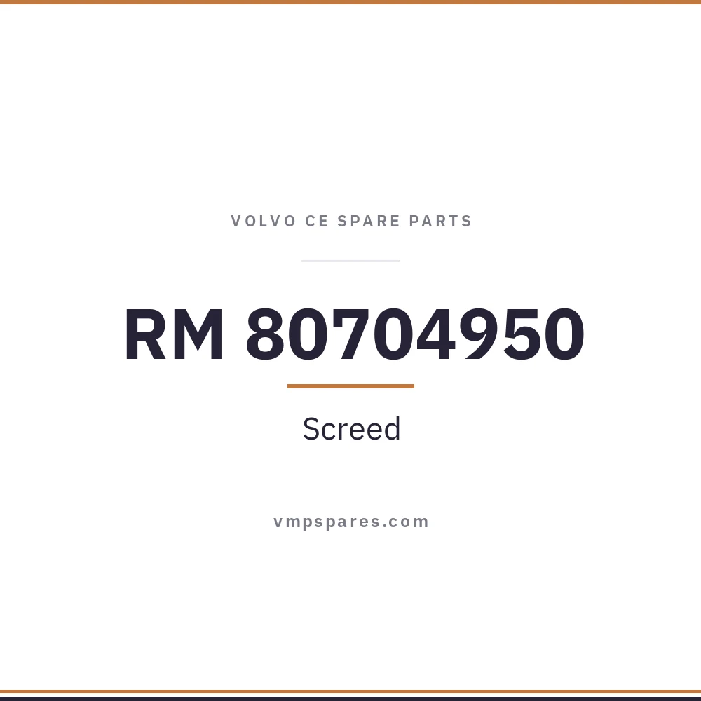 RM 80704950 – Screed