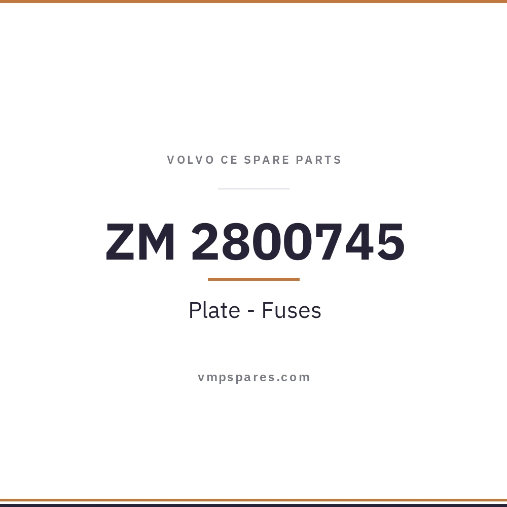 ZM 2800745 – Plate – Fuses