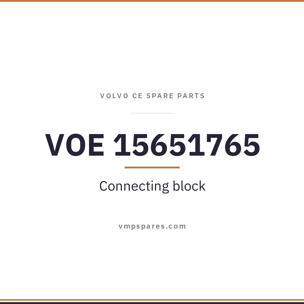 VOE 15651765 – Connecting block