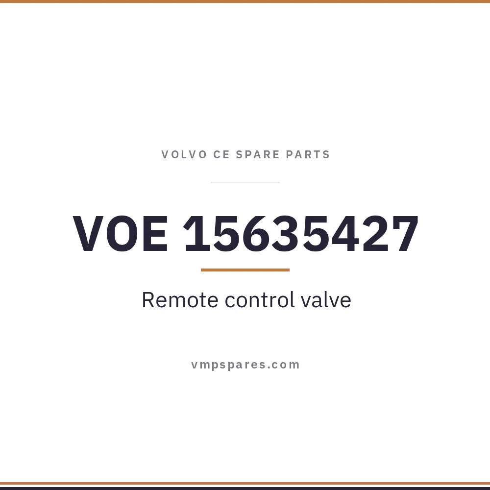 VOE 15635427 – Remote control valve