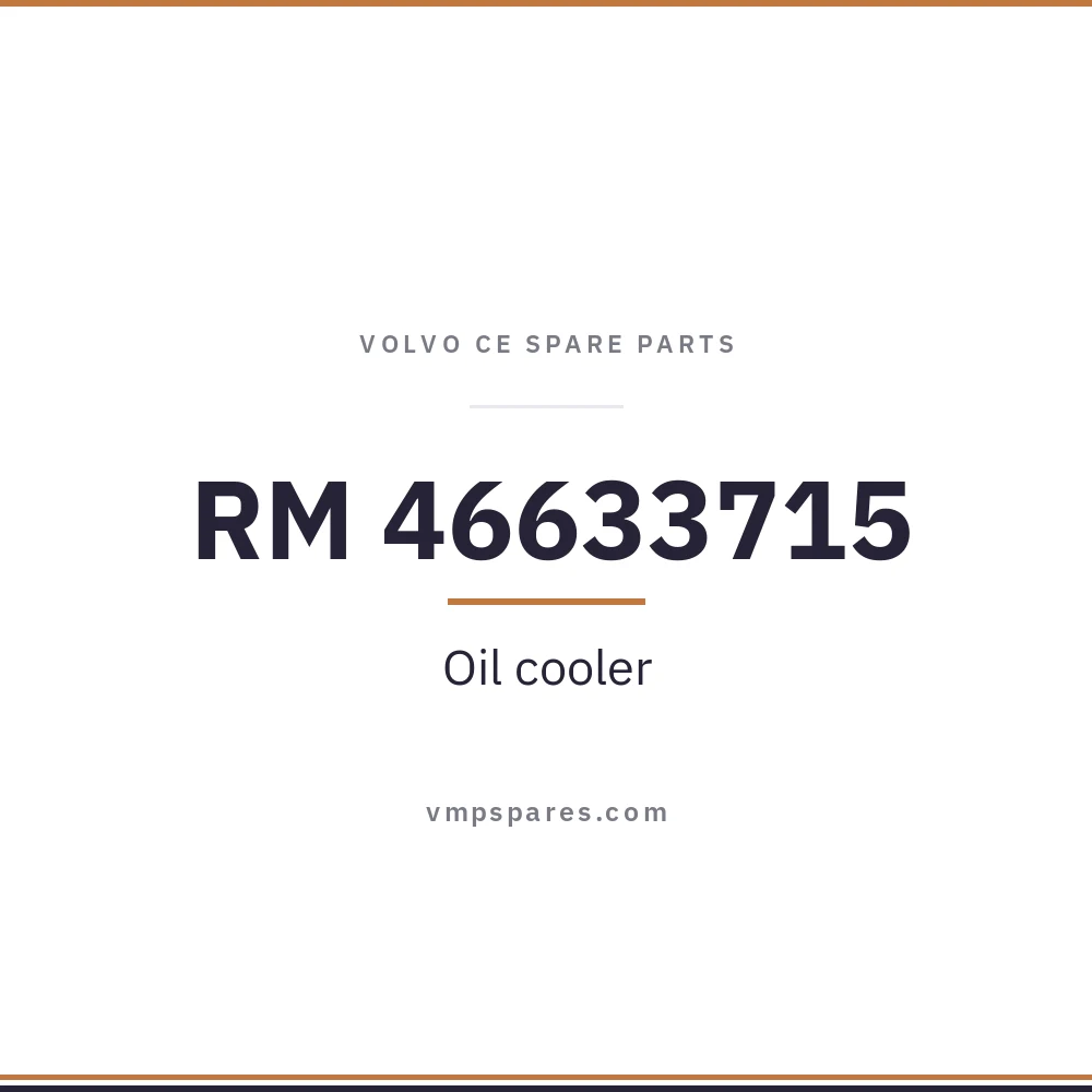RM 46633715 – Oil cooler