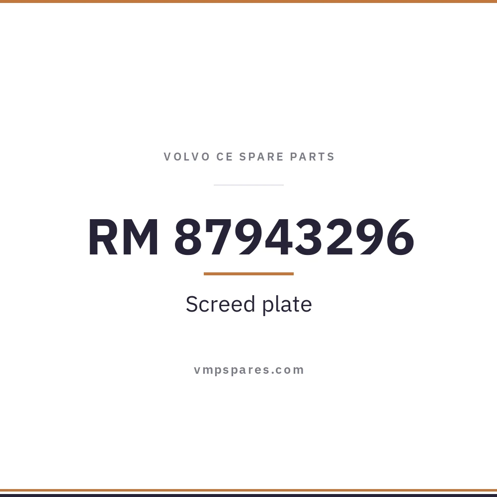RM 87943296 – Screed plate