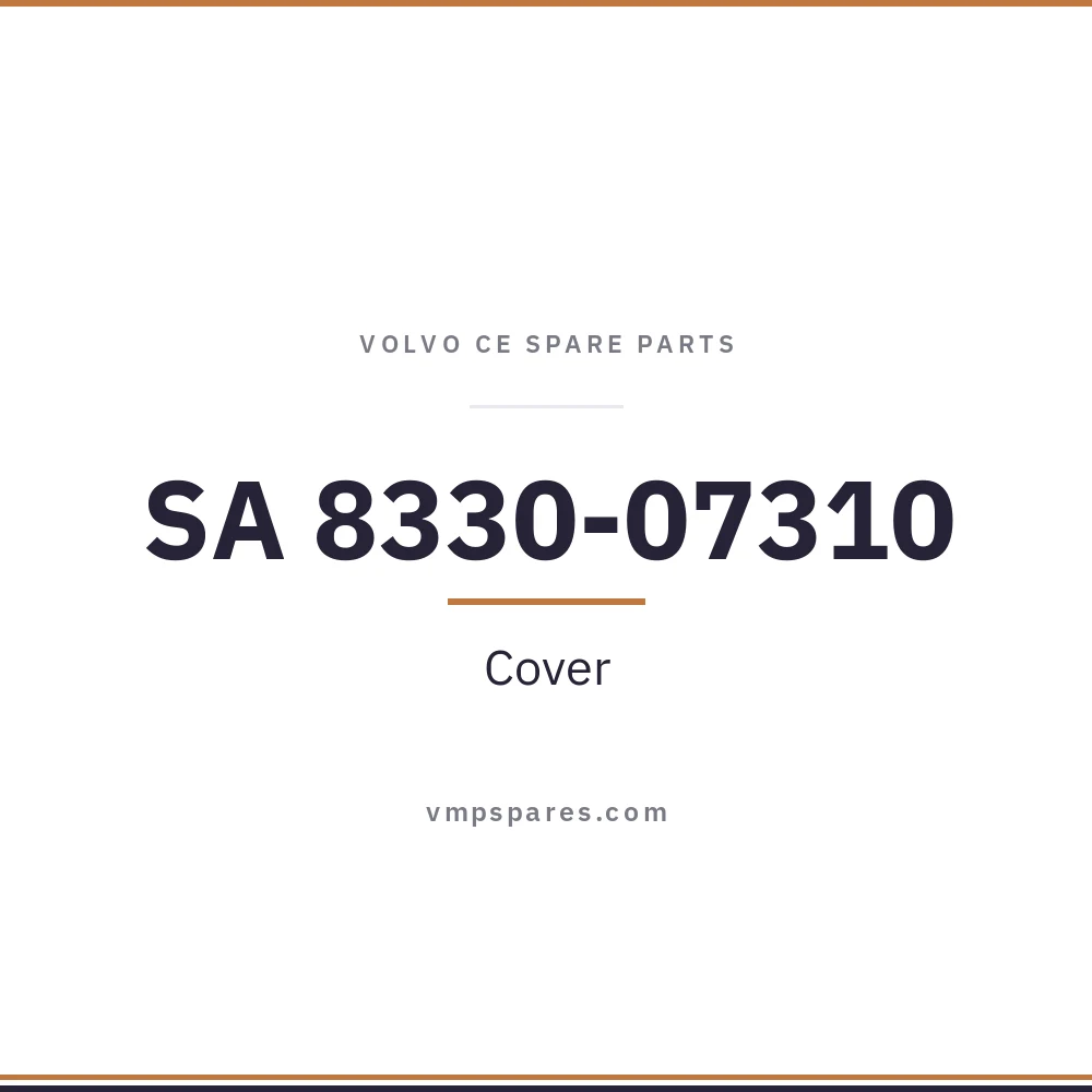 SA 8330-07310 – Cover