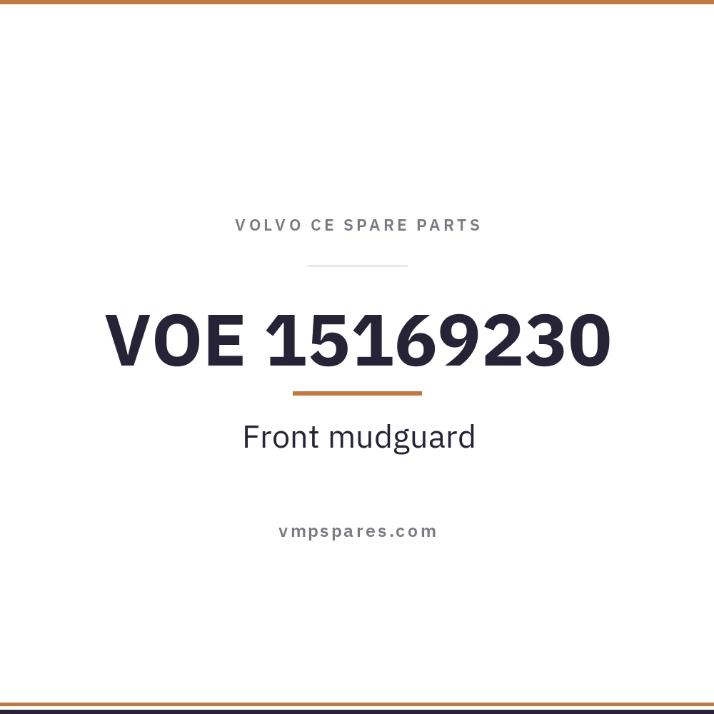 VOE 15169230 – Front mudguard