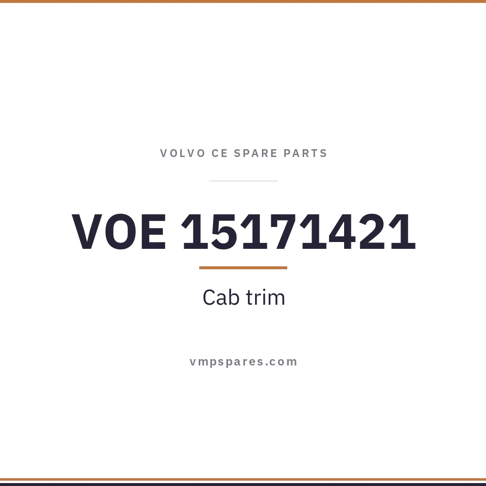 VOE 15171421 – Cab trim