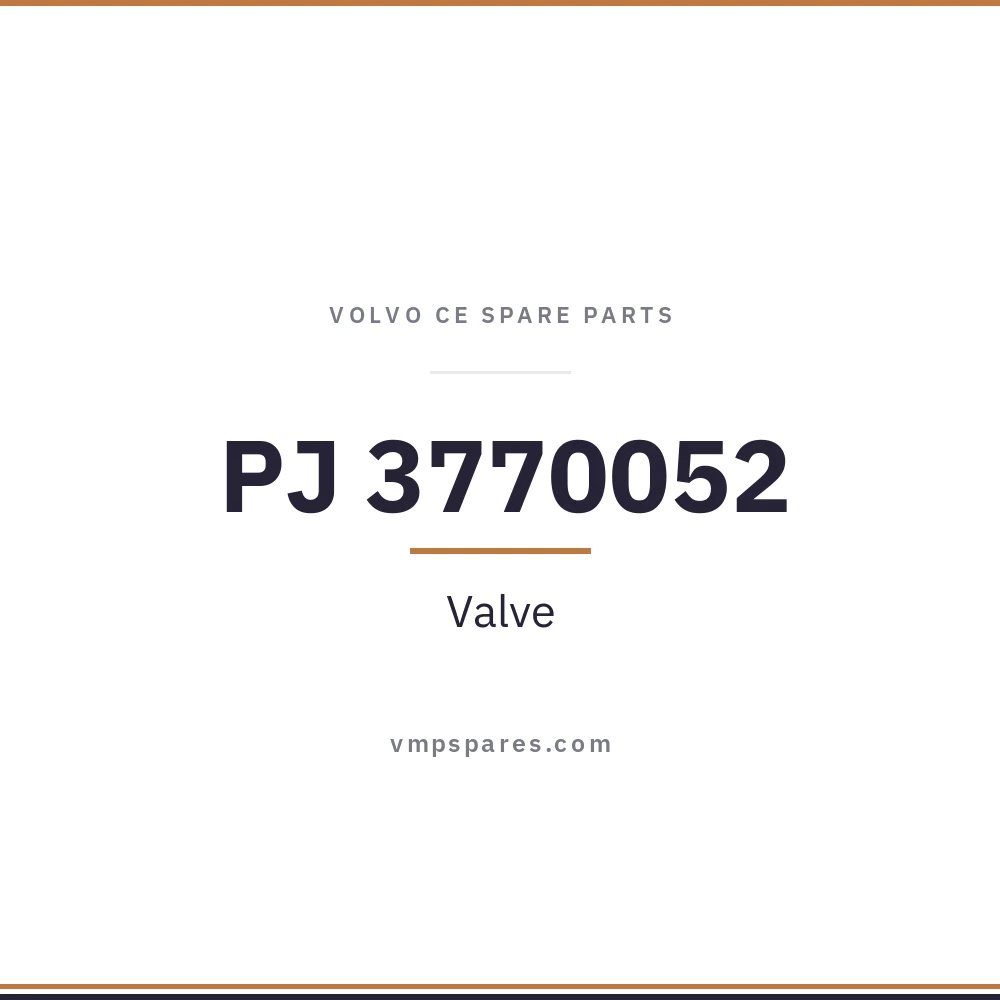 PJ 3770052 – Valve