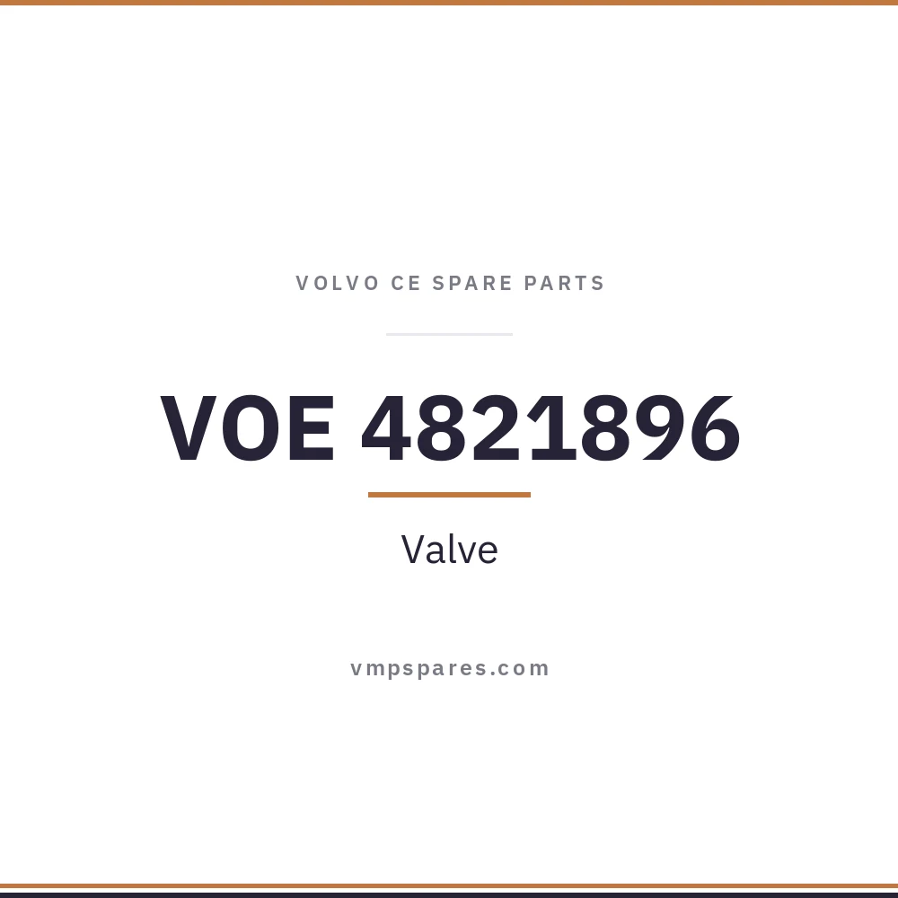 VOE 4821896 – Valve