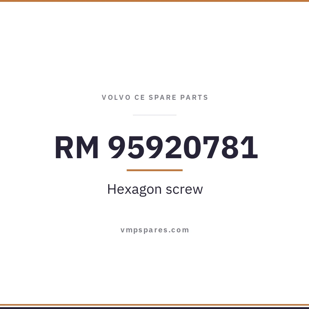 RM 95920781 – Hexagon screw