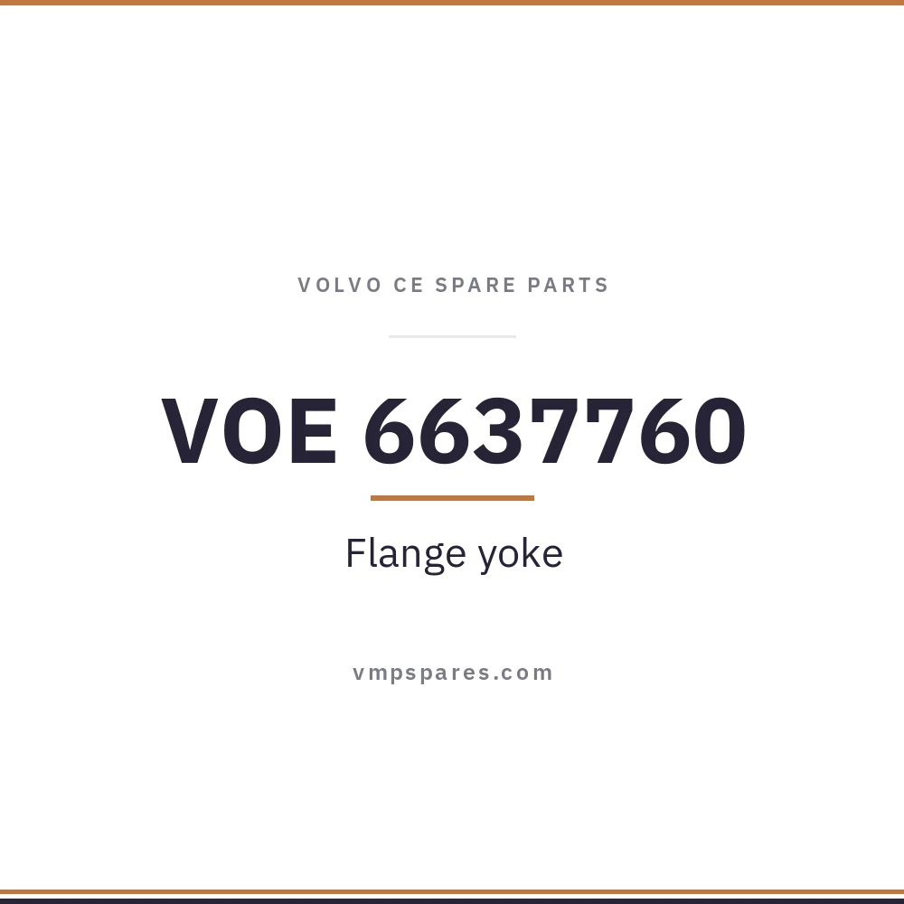 VOE 6637760 – Flange yoke