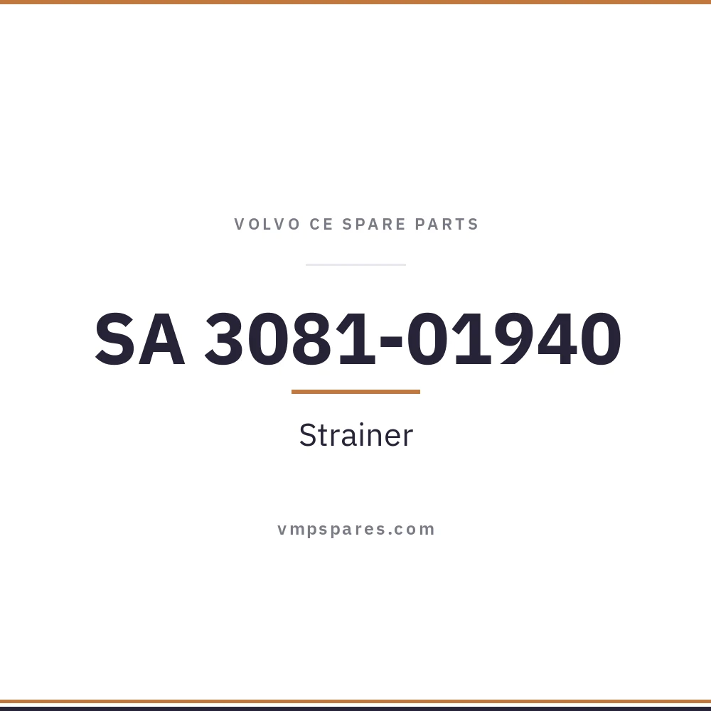 SA 3081-01940 – Strainer