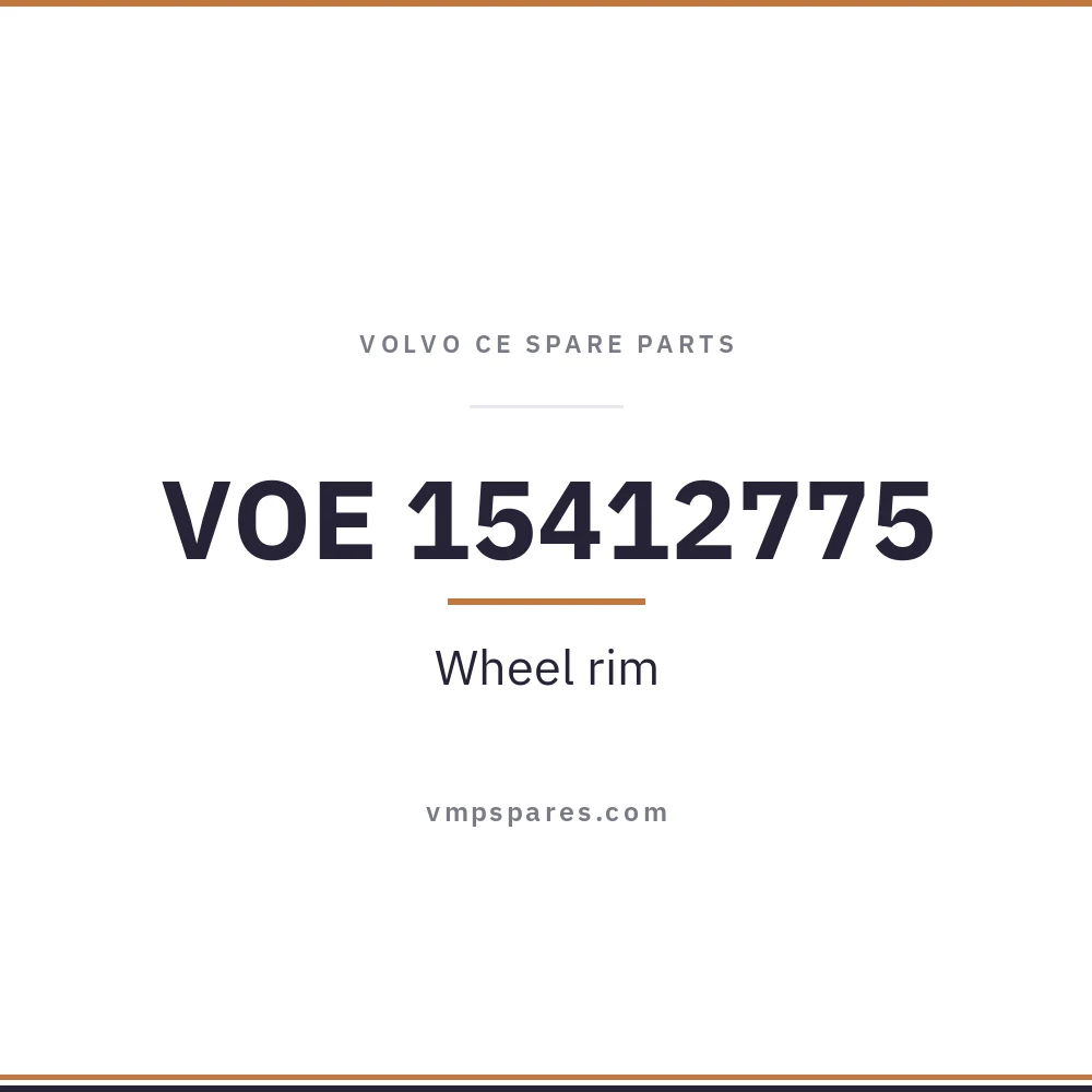 VOE 15412775 – Wheel rim