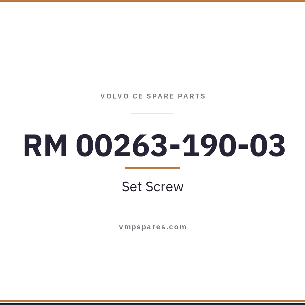 RM 00263-190-03 – Set Screw
