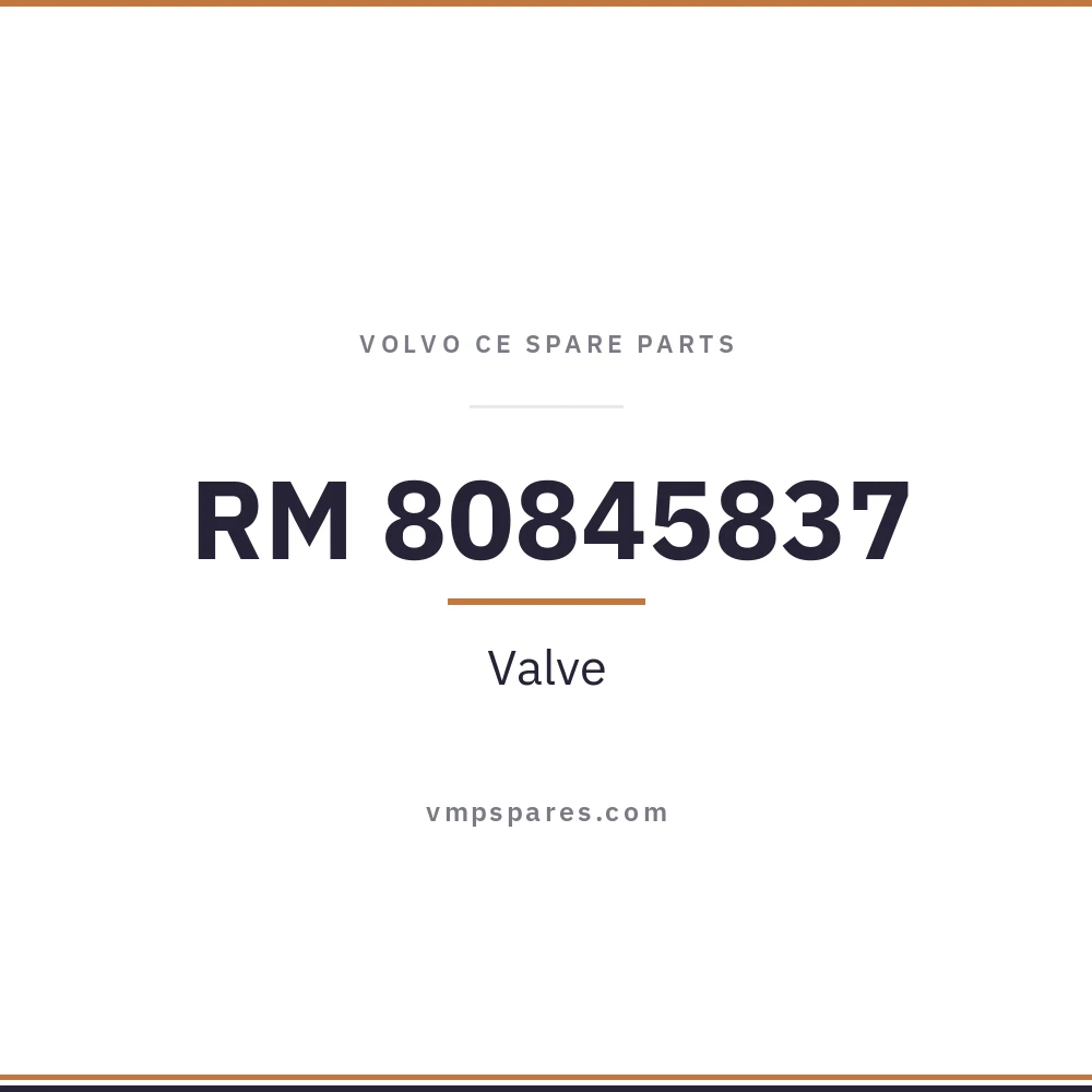 RM 80845837 – Valve