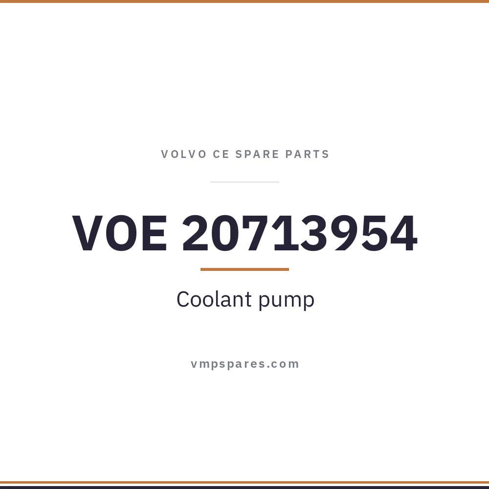 VOE 20713954 – Coolant pump